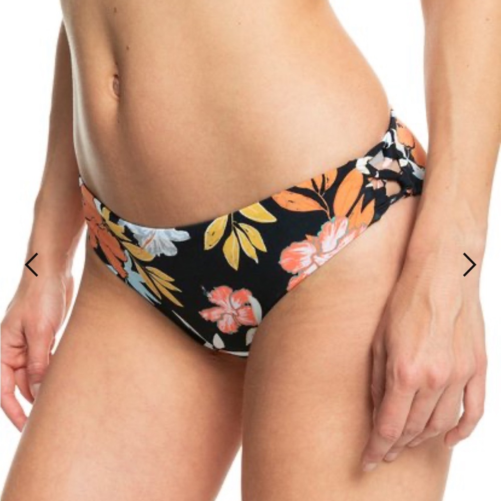 NWT 2 Pc ROXY Beach Classics Molded Triangle Bikini Top+Classics Hipster Bottoms - Picture 5 of 7
